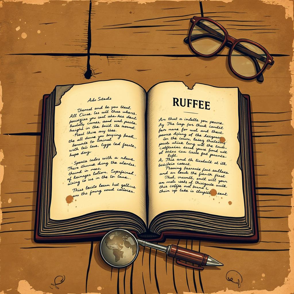 A vintage book cover illustration featuring a weathered look with shades of brown, sepia, and faded gold