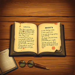 A vintage book cover illustration featuring a weathered look with shades of brown, sepia, and faded gold