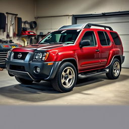 An exciting image of a tuned 2001 Nissan Xterra, showcasing its custom modifications