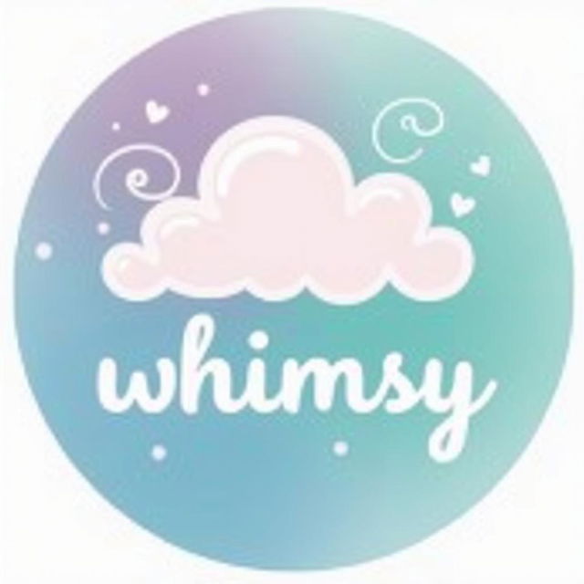 A circular logo featuring a harmonious blend of cerulean, lilac, blue, and pink pastel tones