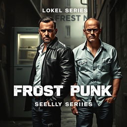 A gripping and intense cover for a police series titled 'Frost Punk'