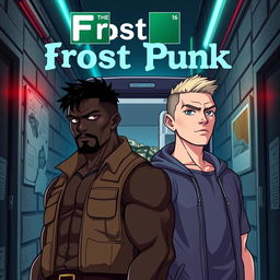 Anime-style cover for a police series titled 'Frost Punk', reminiscent of 'Breaking Bad'