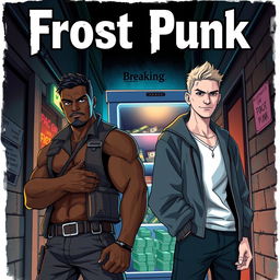 Anime-style cover for a police series titled 'Frost Punk', reminiscent of 'Breaking Bad'