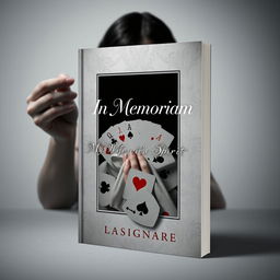 A captivating e-book cover design featuring an artistic arrangement of playing cards