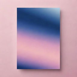 Generate a graphic poster with a stunning gradient background featuring a transition from deep blue at the top to pastel pink at the bottom.