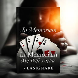 A captivating e-book cover design featuring an artistic arrangement of playing cards