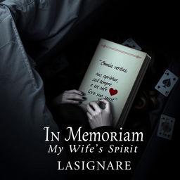 An e-book cover featuring a dark, atmospheric scene with a woman lying in a coffin