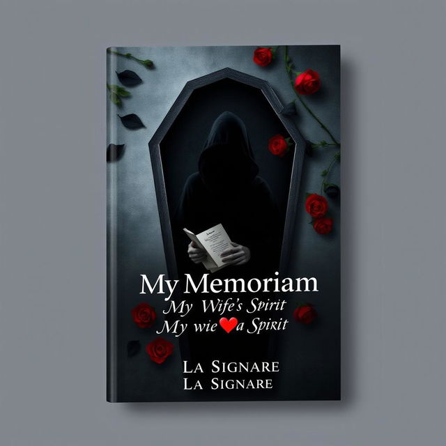 A book cover design featuring a dark and atmospheric theme