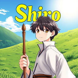 Anime fantasy cover featuring a 16-year-old boy named Shiro