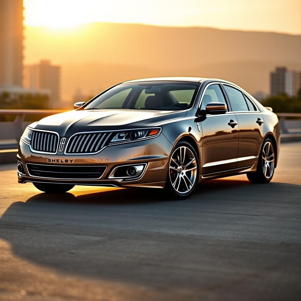 A sleek 2011 Lincoln MKZ in a striking Shelby configuration, showcasing its elegant design with modern luxury features