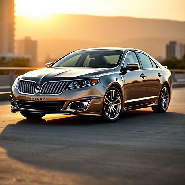 A sleek 2011 Lincoln MKZ in a striking Shelby configuration, showcasing its elegant design with modern luxury features