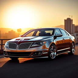 A sleek 2011 Lincoln MKZ in a striking Shelby configuration, showcasing its elegant design with modern luxury features