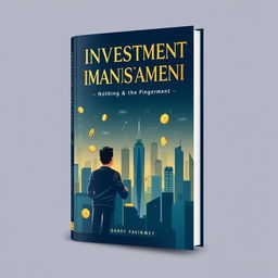 A captivating book cover design for an investment and money management book, featuring a sleek, modern aesthetic