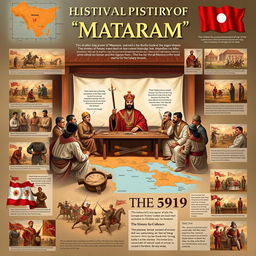 An engaging visual representation of the political history of Mataram, highlighting key events and figures that shaped its governance