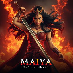 A cinematic action fantasy film poster titled 'MAYA'