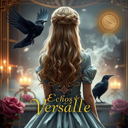 A captivating book cover for a story set in Versailles in 1774