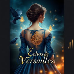 A beautifully realistic book cover for a story set in Versailles in 1774