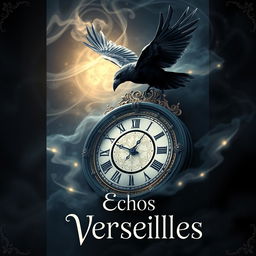 An enchanting and beautifully realistic book cover for a story set in Versailles in 1774