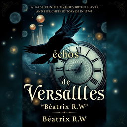 An enchanting and beautifully realistic book cover for a story set in Versailles in 1774