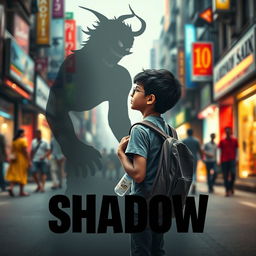 A cinematic horror action comedy film poster titled 'SHADOW'