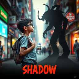 A cinematic horror action comedy film poster titled 'SHADOW'