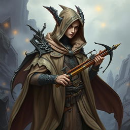 A full-body portrait of a semi-elf wizard with draconic appearance, featuring prominent dragon-like scales and sharp, elegant features