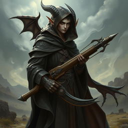 A full-body portrait of a semi-elf wizard with draconic appearance, featuring prominent dragon-like scales and sharp, elegant features