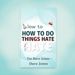 An attractive and engaging ebook cover design featuring the title 'How to Do Things You Hate' prominently displayed in bold, modern typography