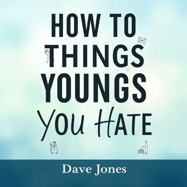 An attractive and engaging ebook cover design featuring the title 'How to Do Things You Hate' prominently displayed in bold, modern typography