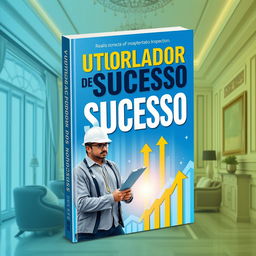 A vibrant and engaging ebook cover for 'Vistoriador de Sucesso', featuring a dynamic design that captures the essence of real estate inspections