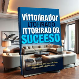 Capa de ebook vibrante e envolvente para 'Vistoriador de Sucesso', apresentando um design dinâmico que captura a essência das vistorias de imóveis