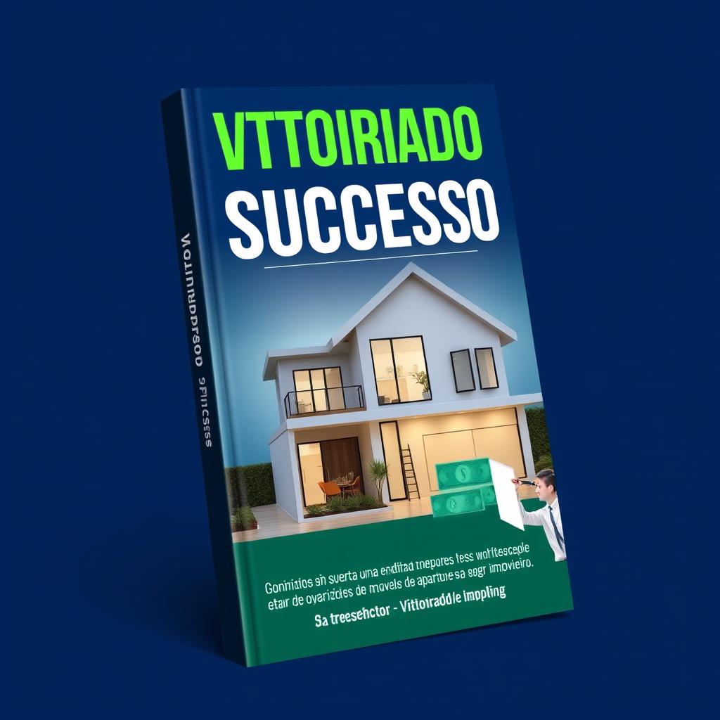 Capa de ebook atraente para 'Vistoriador de Sucesso', com um design moderno e profissional destacando a oportunidade de ganhar uma renda extra através de vistorias de imóveis