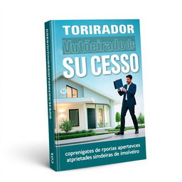 Capa de ebook atraente para 'Vistoriador de Sucesso', com um design moderno e profissional destacando a oportunidade de ganhar uma renda extra através de vistorias de imóveis