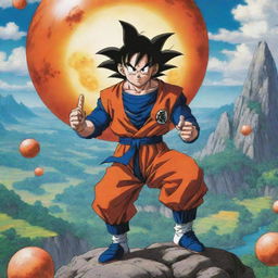 The extraordinary world Jesus led the explorer to unravels as the iconic universe of Dragon Ball, filled with familiar landscapes, characters and towering dragon balls, evoking a sense of adventurous nostalgia.