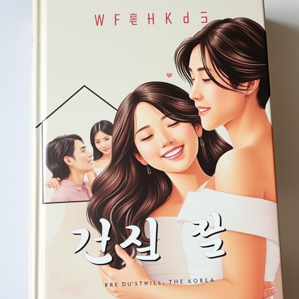 A book cover featuring two couples with South Korean characteristics