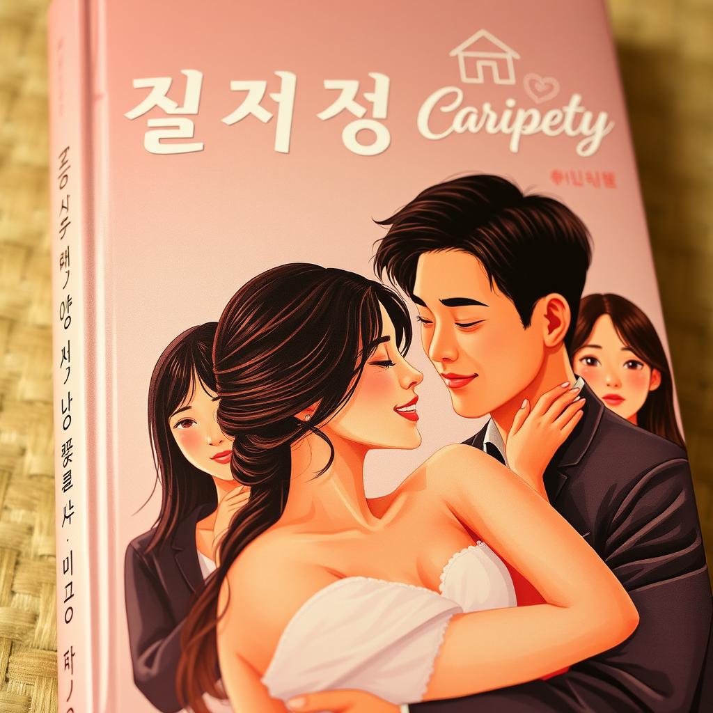 A book cover featuring two couples with South Korean characteristics