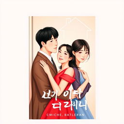 A book cover featuring two couples with South Korean characteristics