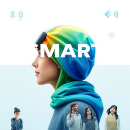 A project cover design for a smart hat aimed at assisting the hearing and visually impaired