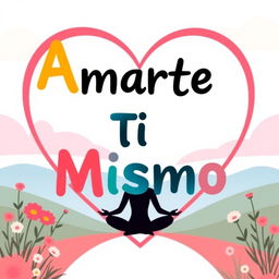 A vibrant and engaging YouTube thumbnail for a video titled 'Amarte a Ti Mismo'