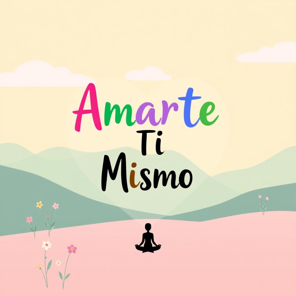 A vibrant and engaging YouTube thumbnail for a video titled 'Amarte a Ti Mismo'