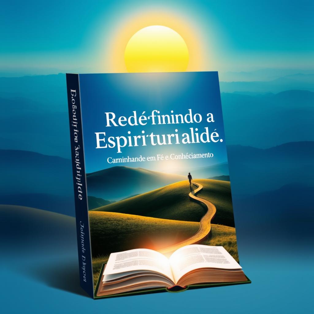 A captivating book cover design for the theme "Espiritual é