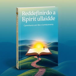 A captivating book cover design for the theme "Espiritual é