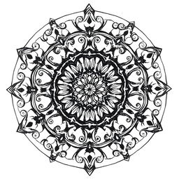 A hand-drawn black and white illustration of a kaleidoscope, symbolizing diversity and the unique beauty of each individual