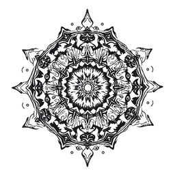 A hand-drawn black and white illustration of a kaleidoscope, symbolizing diversity and the unique beauty of each individual