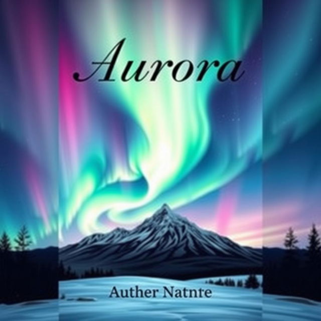 A book cover design for a title called 'Aurora'