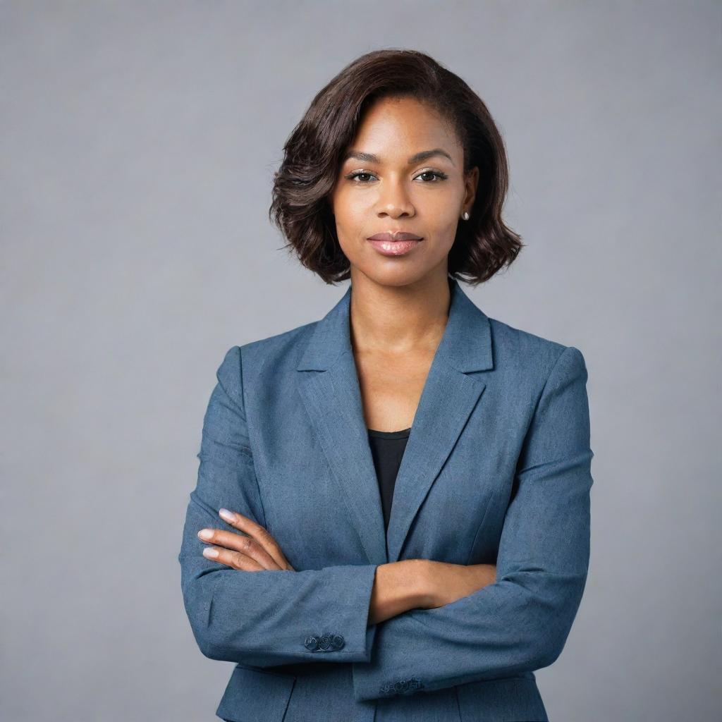 Portrait of a strong, confident woman in professional attire