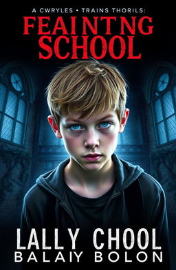 A book cover featuring a fifteen-year-old boy with sharp, piercing eyes, looking directly at the viewer