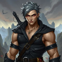 A fantasy soldier inspired by Dungeons and Dragons, depicted as a humanoid with fair skin, standing at 1