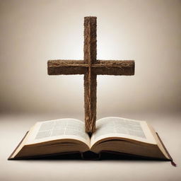A composite image where a religious symbol like a cross or star is slowly merging or transforming into a book, quill pen or thoughtful figure, signifying the blend of religion and philosophy.