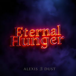 The title 'Eternal Hunger' by Alexis Dust artistically displayed in a visually captivating manner